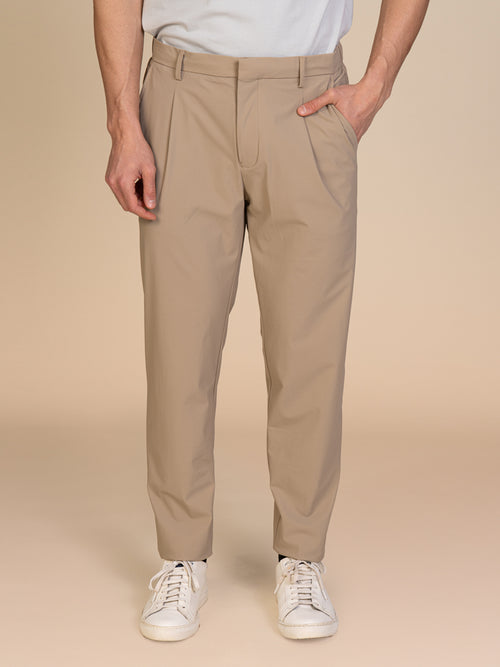 Pantaloni tessuto tecnico|Colore:Beige