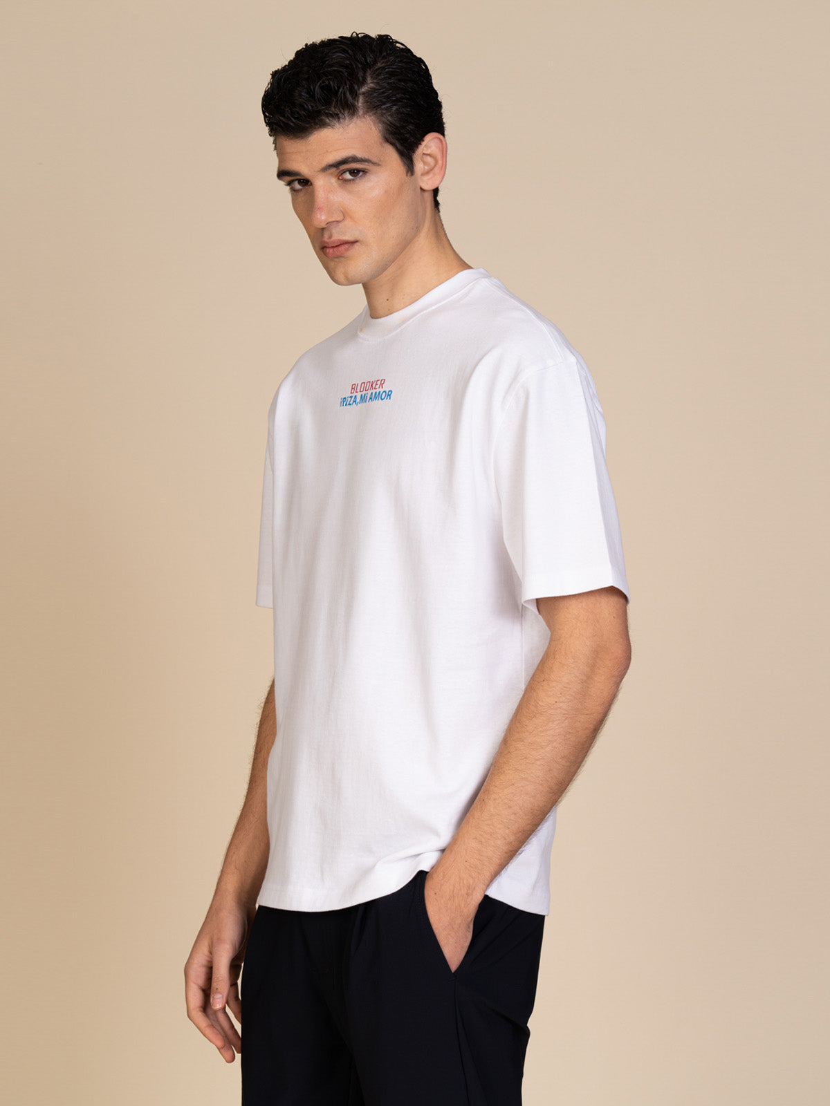 T-Shirt con stampa|Colore:Bianco