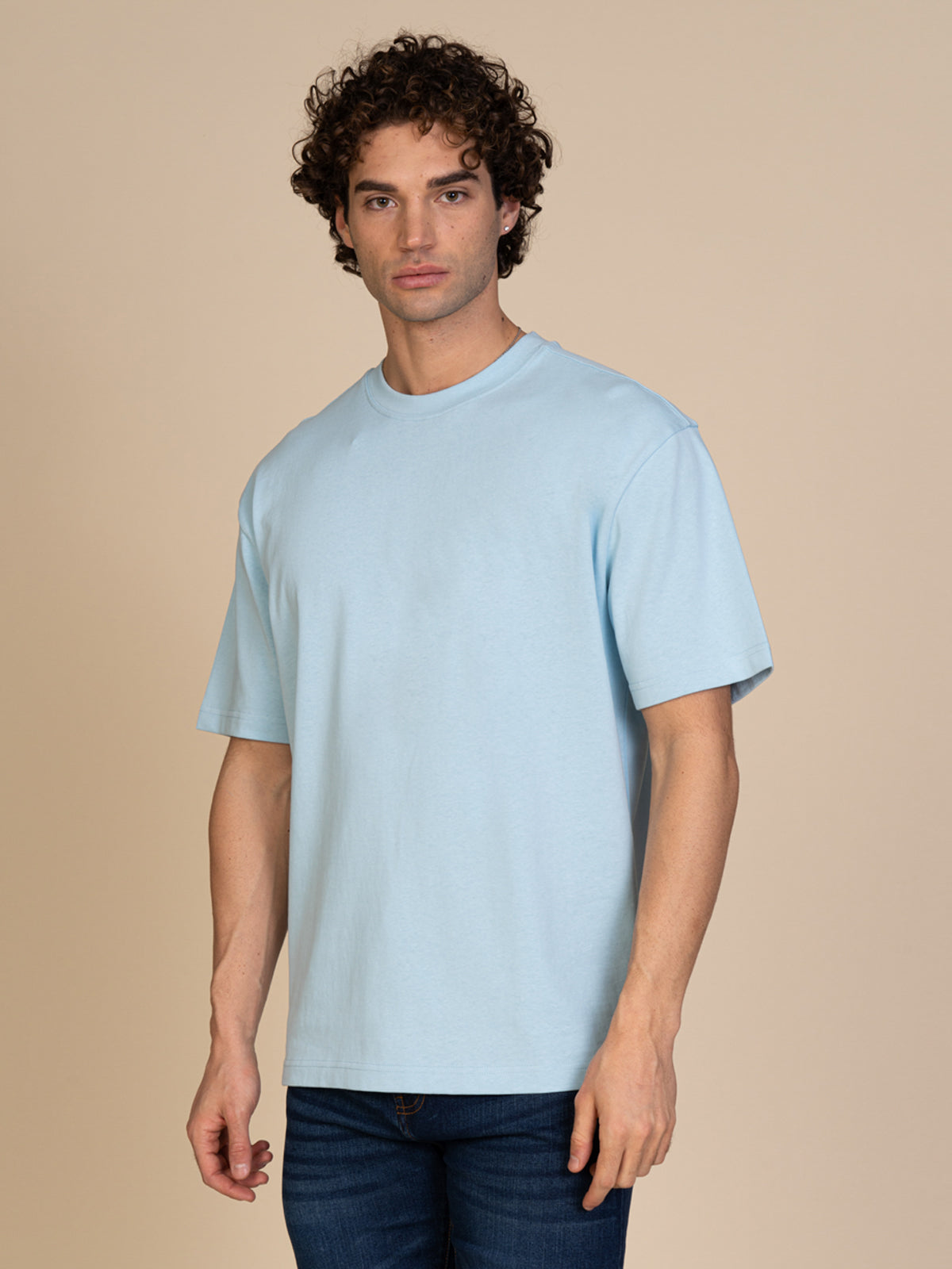 T-Shirt tinta unita|Colore:Celeste