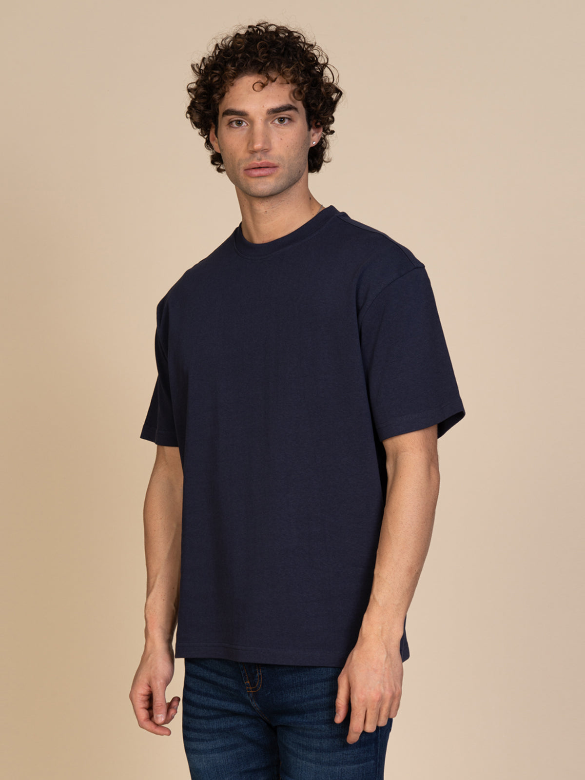 T-Shirt tinta unita|Colore:Blu