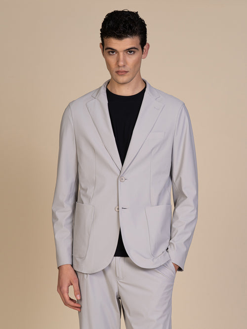 Giacca smart tessuto tecnico|Colore:Grey