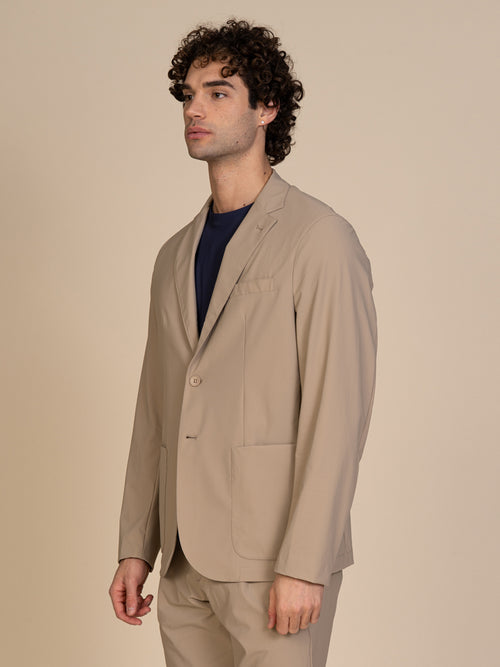 Giacca smart tessuto tecnico|Colore:Beige