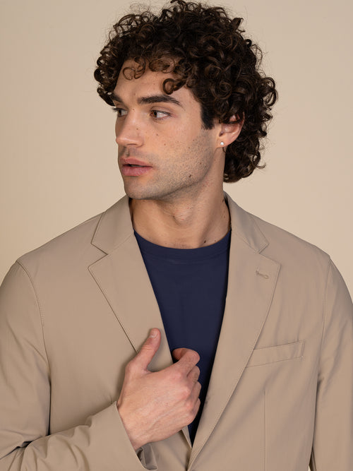 Giacca smart tessuto tecnico|Colore:Beige
