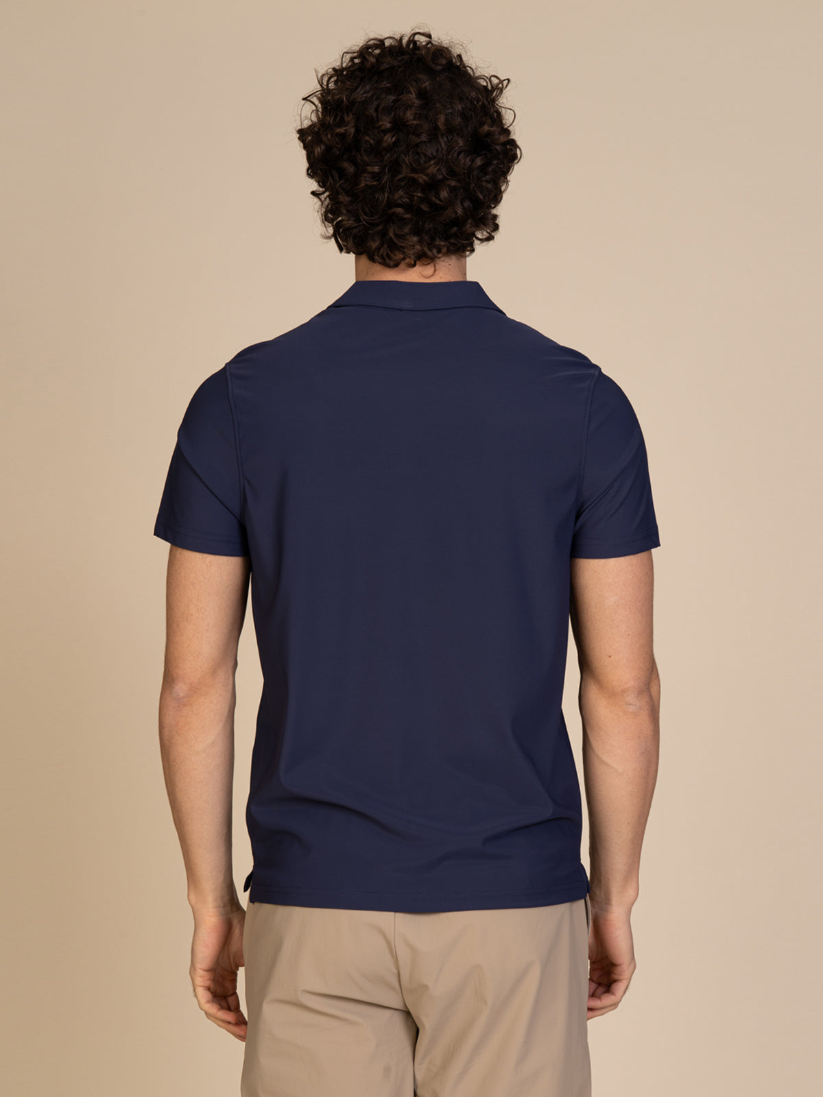 Polo in tessuto liscio|Colore:Blu