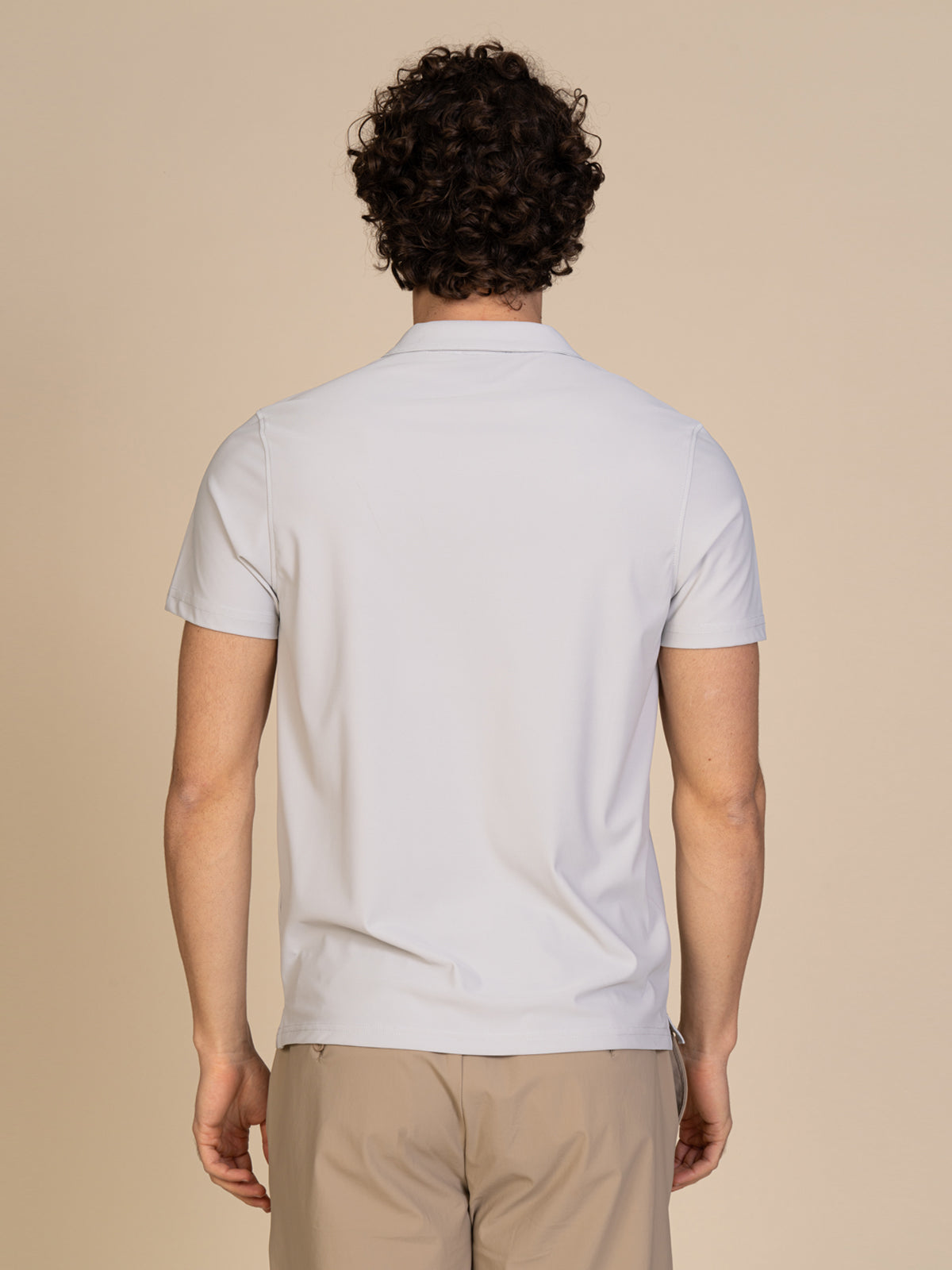 Polo in tessuto liscio|Colore:Perla