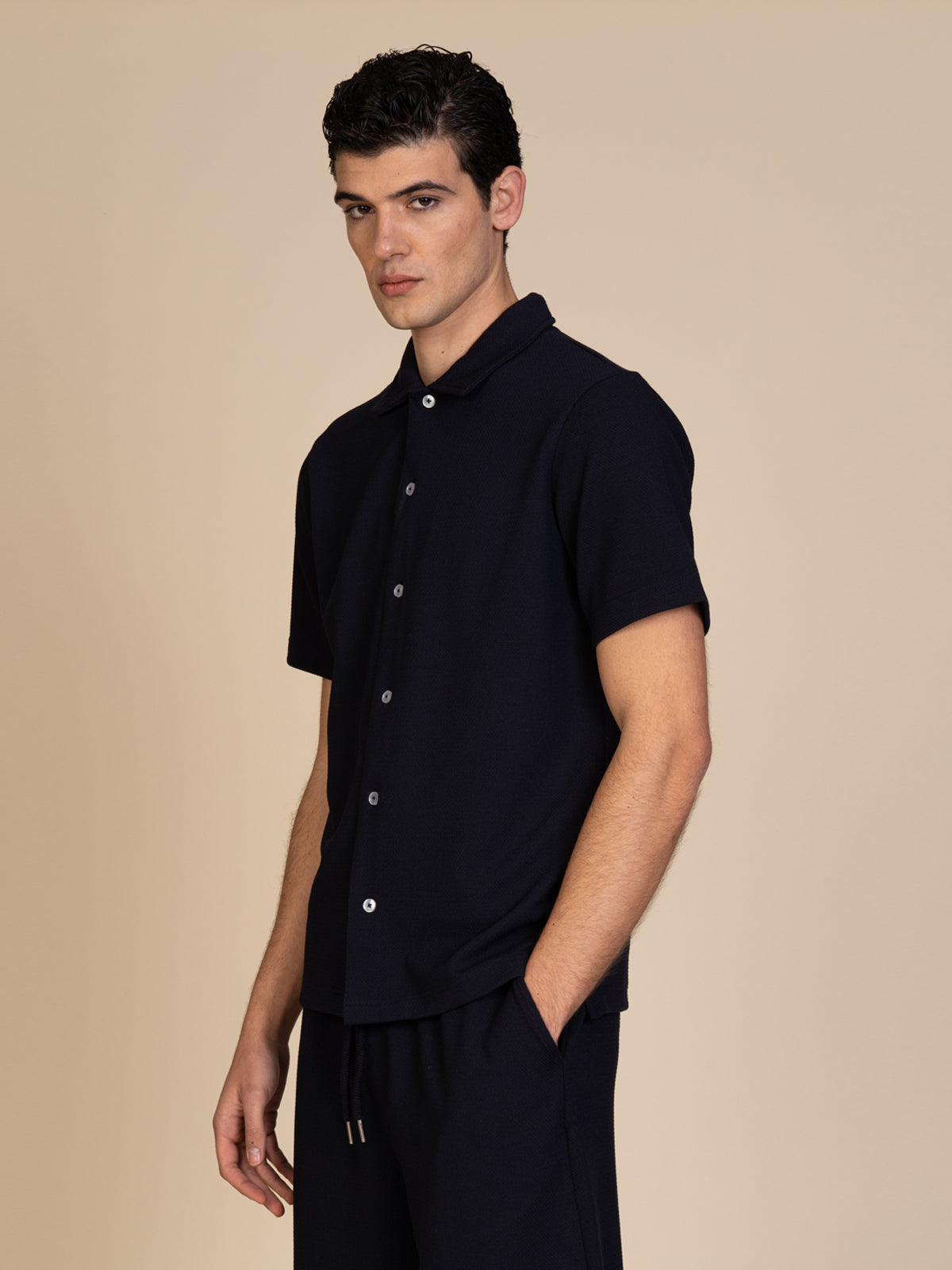 Camicia mezza manica |Colore:Blu