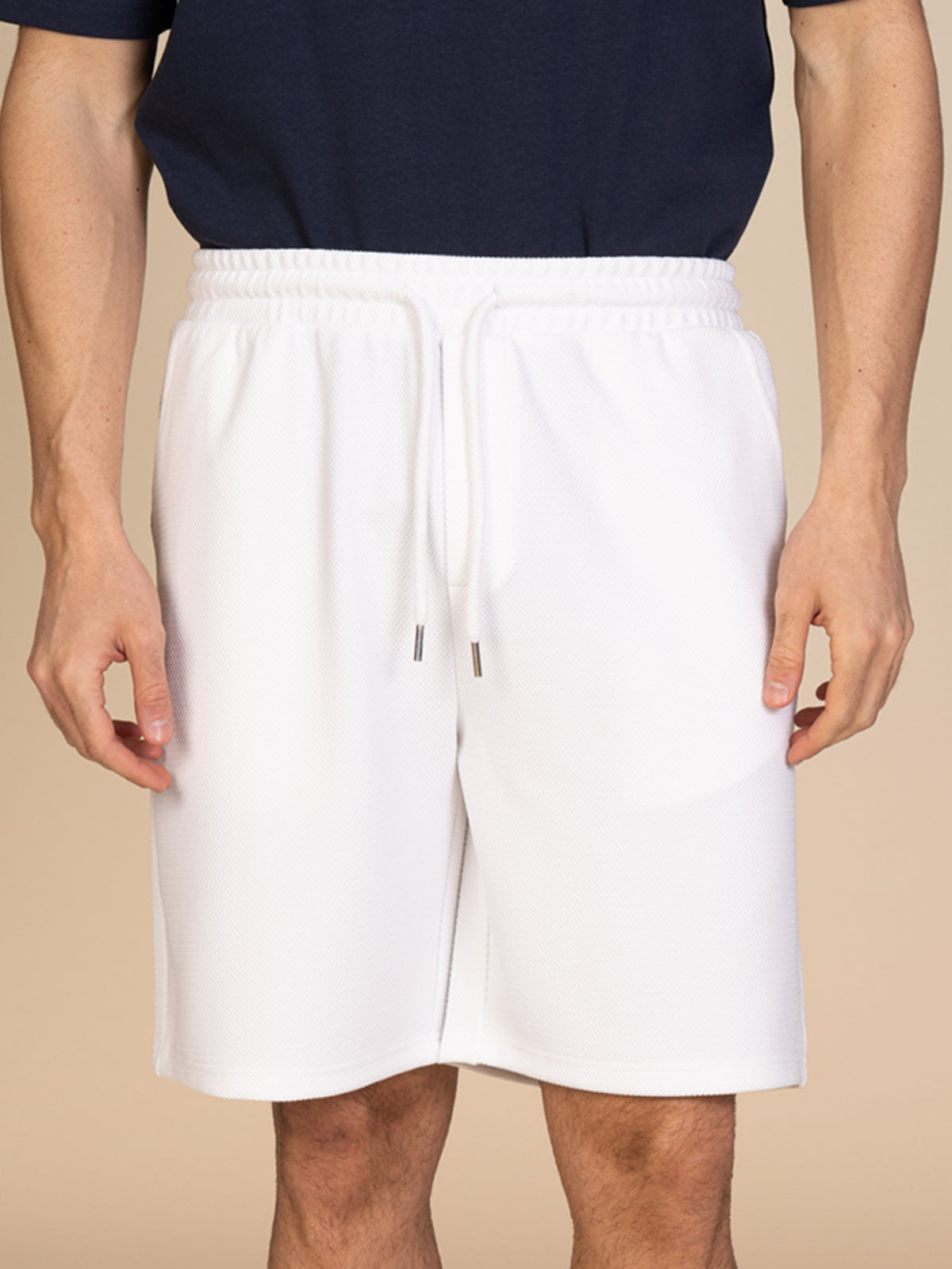 Bermuda in felpa|Colore:Bianco