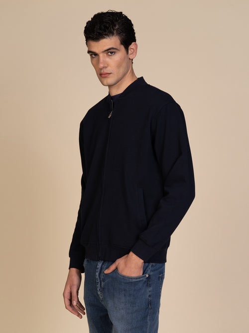 Felpa College|Colore:Blu