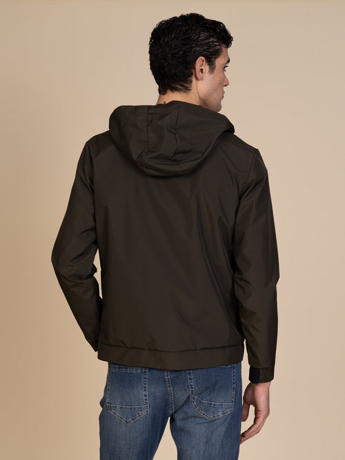 Giubbotto reversibile con cappuccio|Colore:Verde