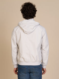 Giubbotto bomber con cappuccio|Colore:Ghiaccio