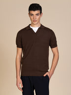 Polo maglia collo derby|Colore:Cacao