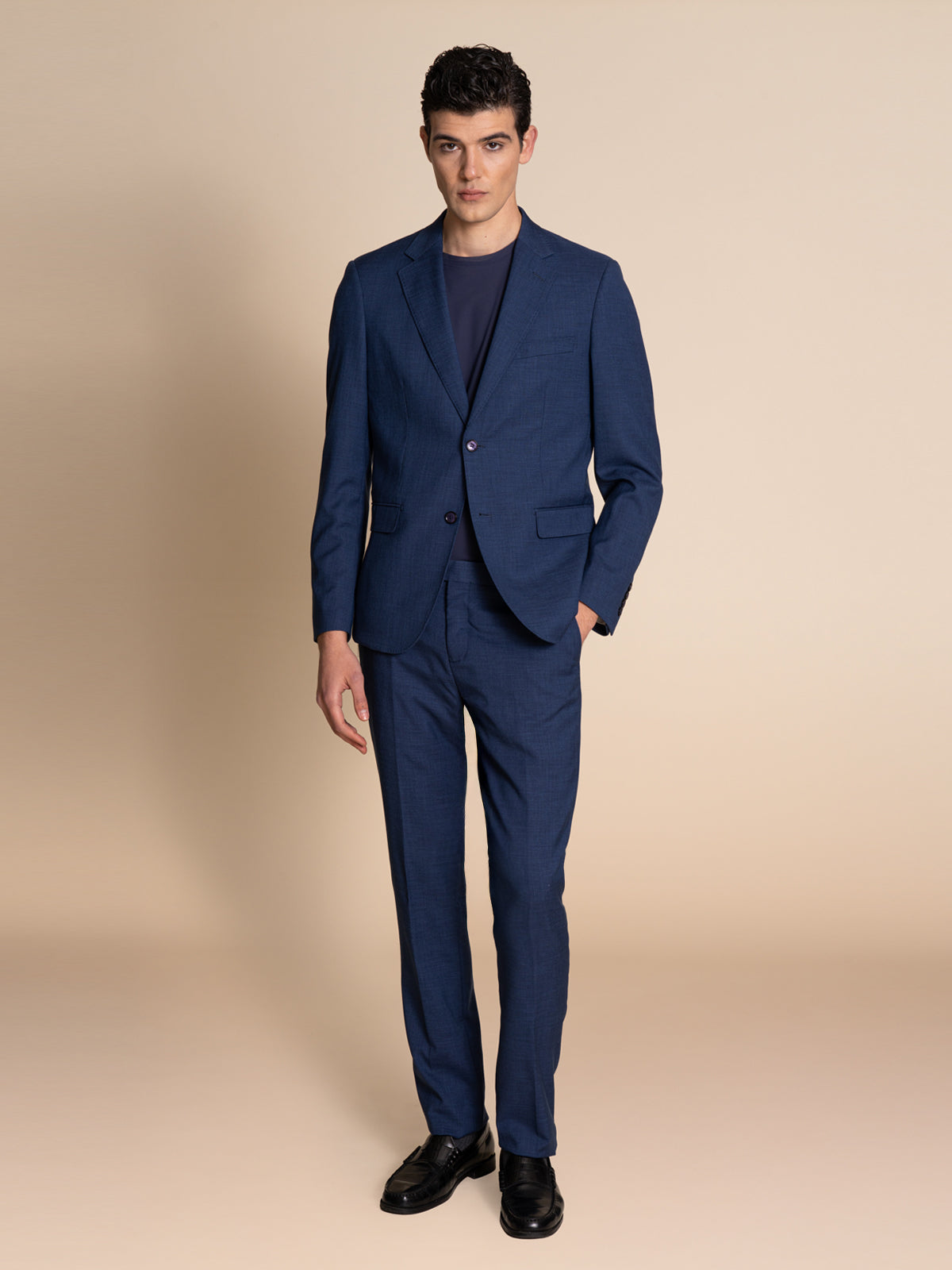 Abito uomo in tessuto misto|Colore:Blu