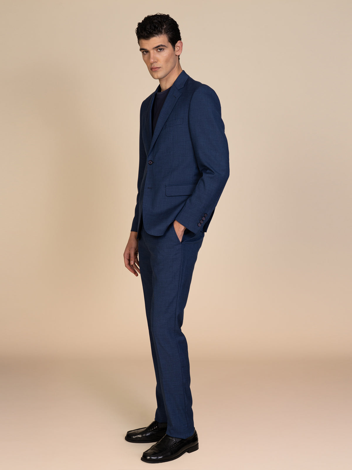 Abito uomo in tessuto misto|Colore:Blu