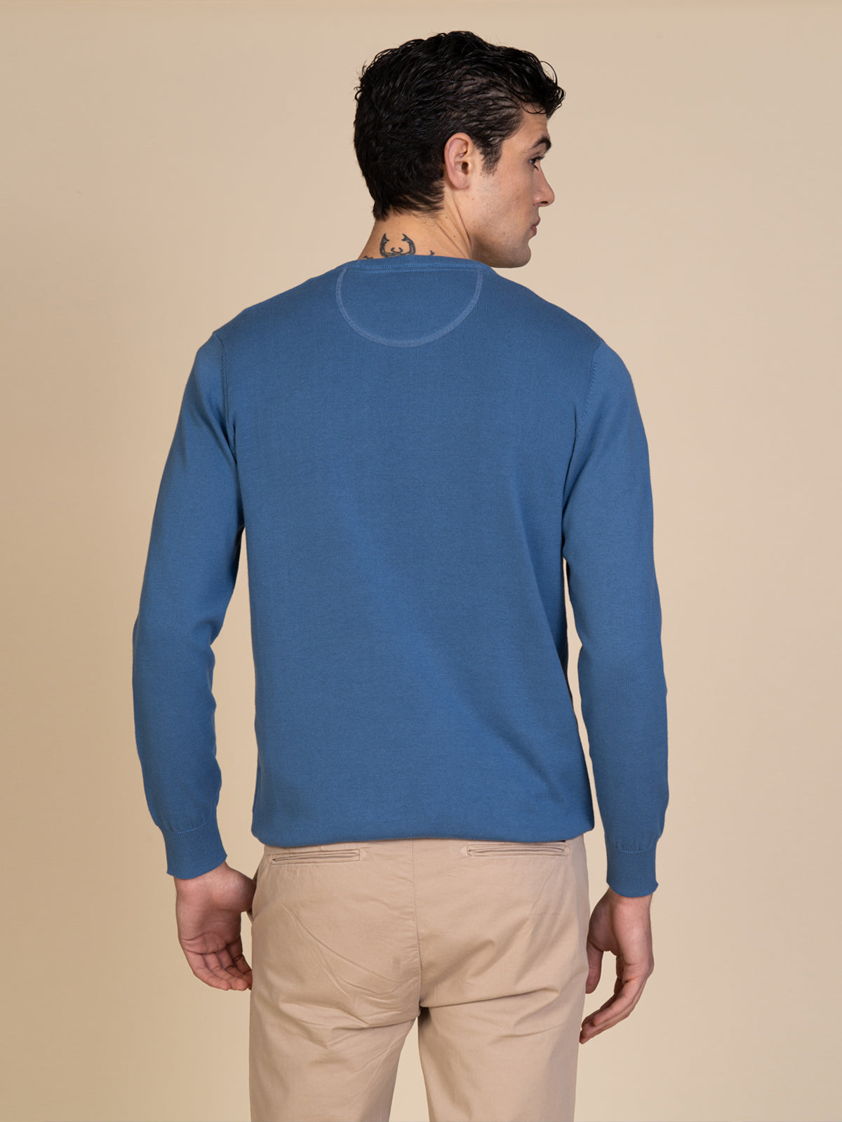 Maglia basic girocollo |Colore:Jeans