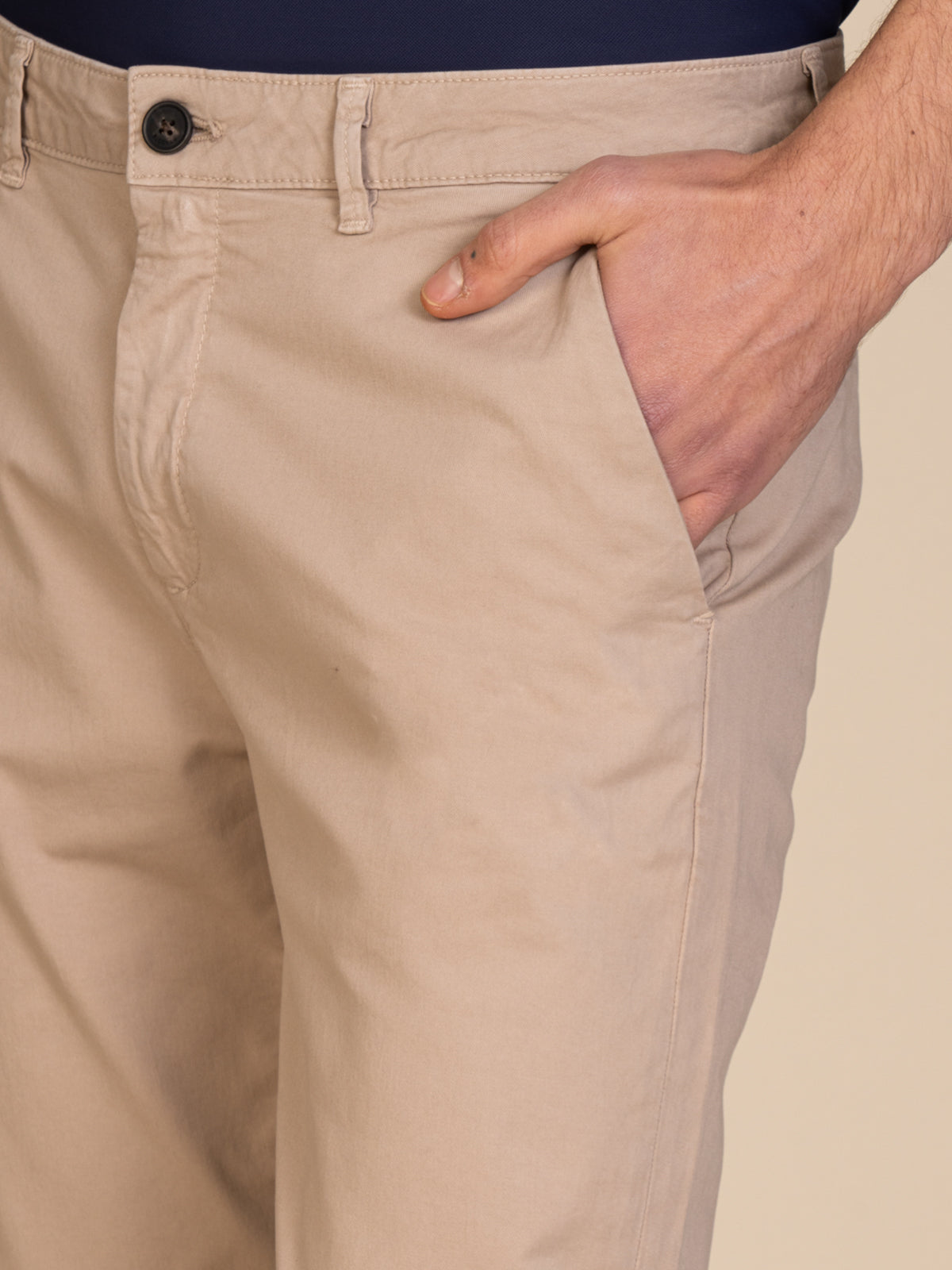 Pantaloni gabardina tasca America|Colore:Beige