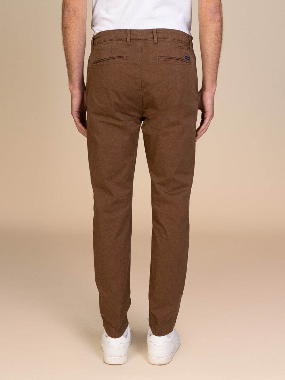 Pantaloni gabardina tasca America|Colore:Cacao