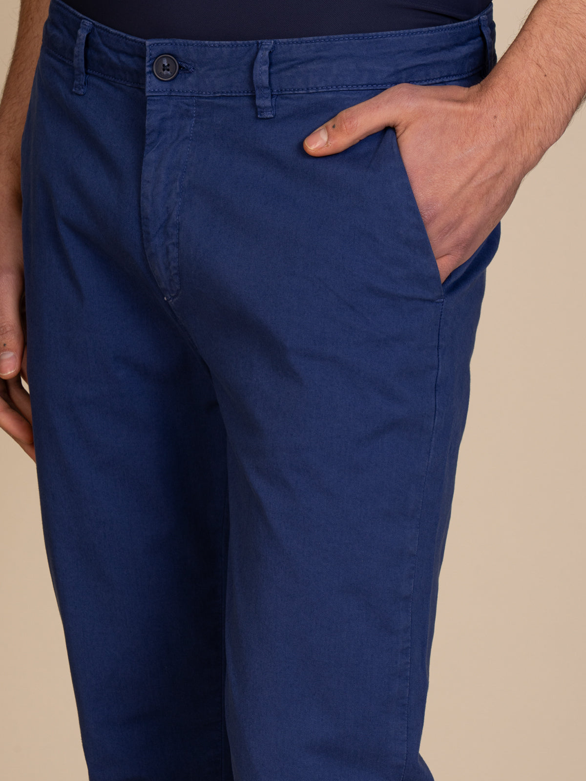 Pantaloni gabardina tasca America|Colore:Royal