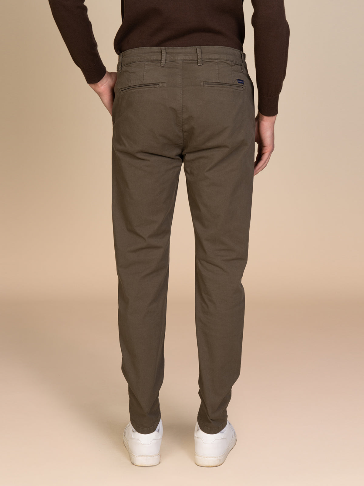 Pantaloni gabardina tasca America|Colore:Verde militare