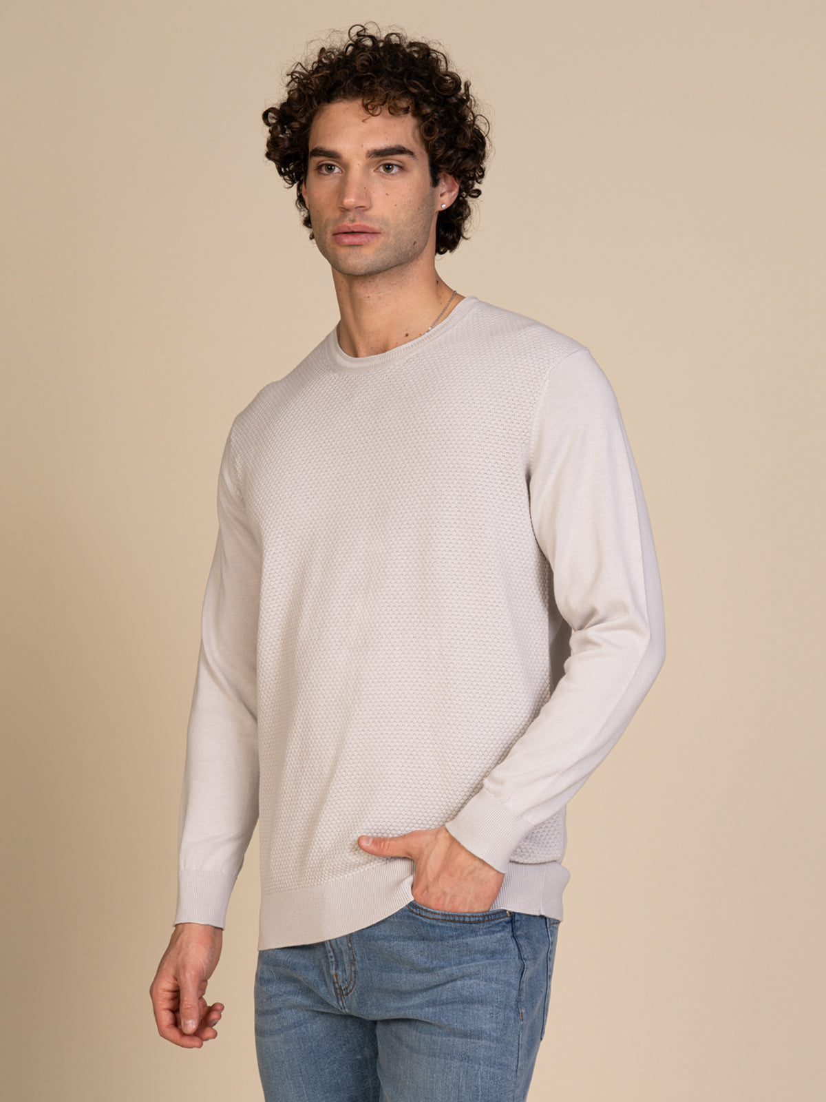 Maglia girocollo |Colore:Ghiaccio