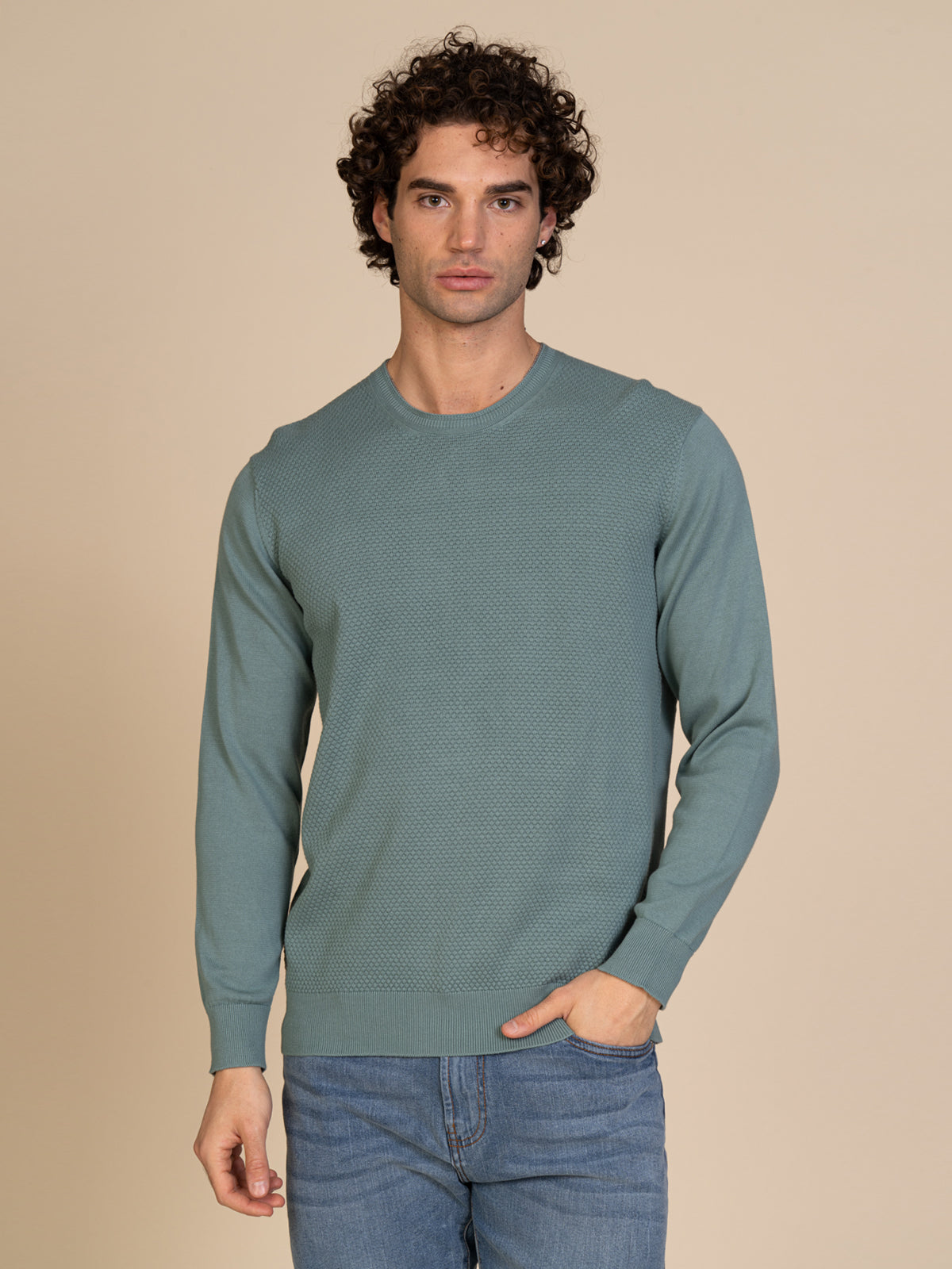 Maglia girocollo |Colore:Salvia