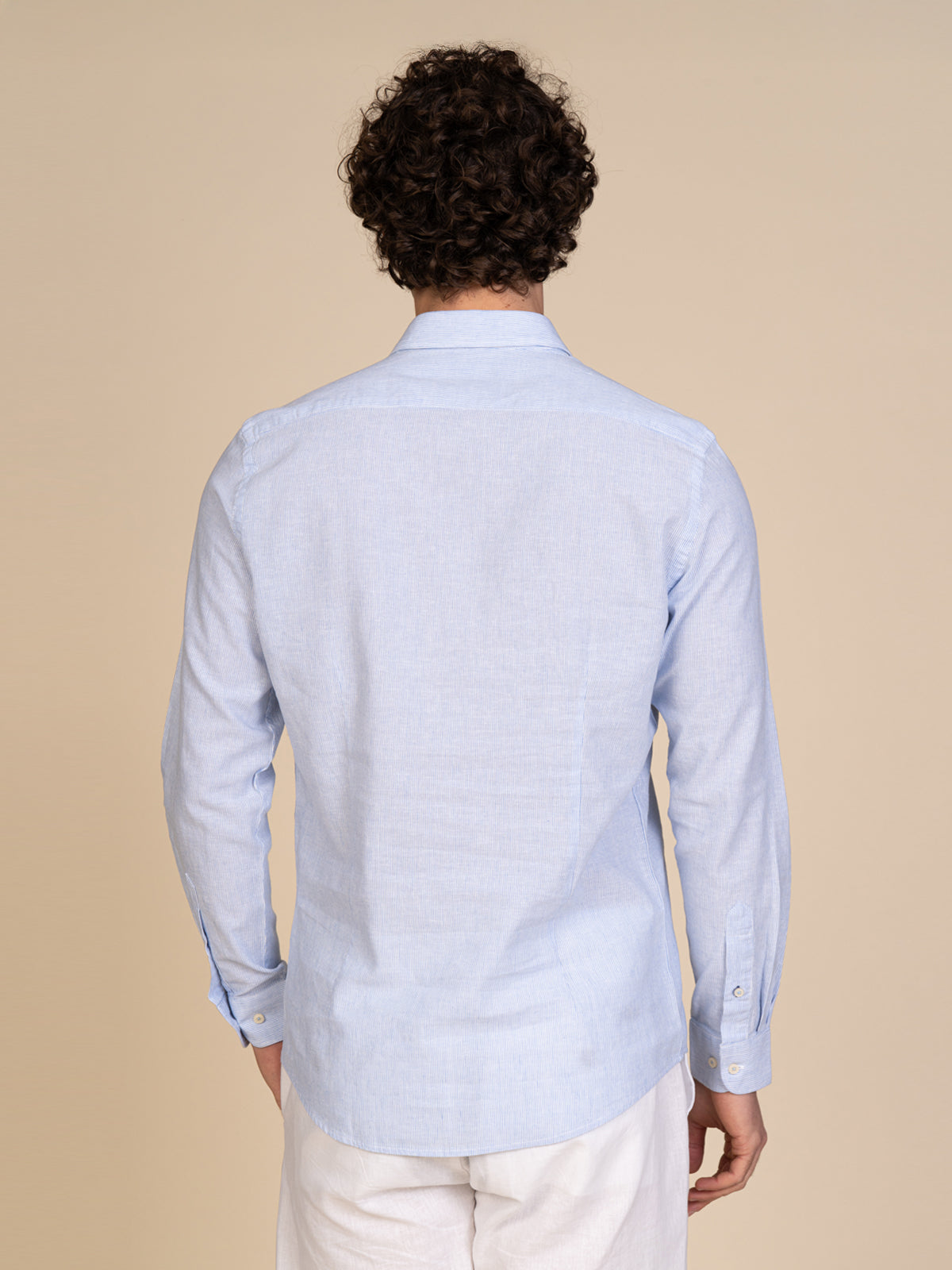 Camicia lino e cotone|Colore:Light blu
