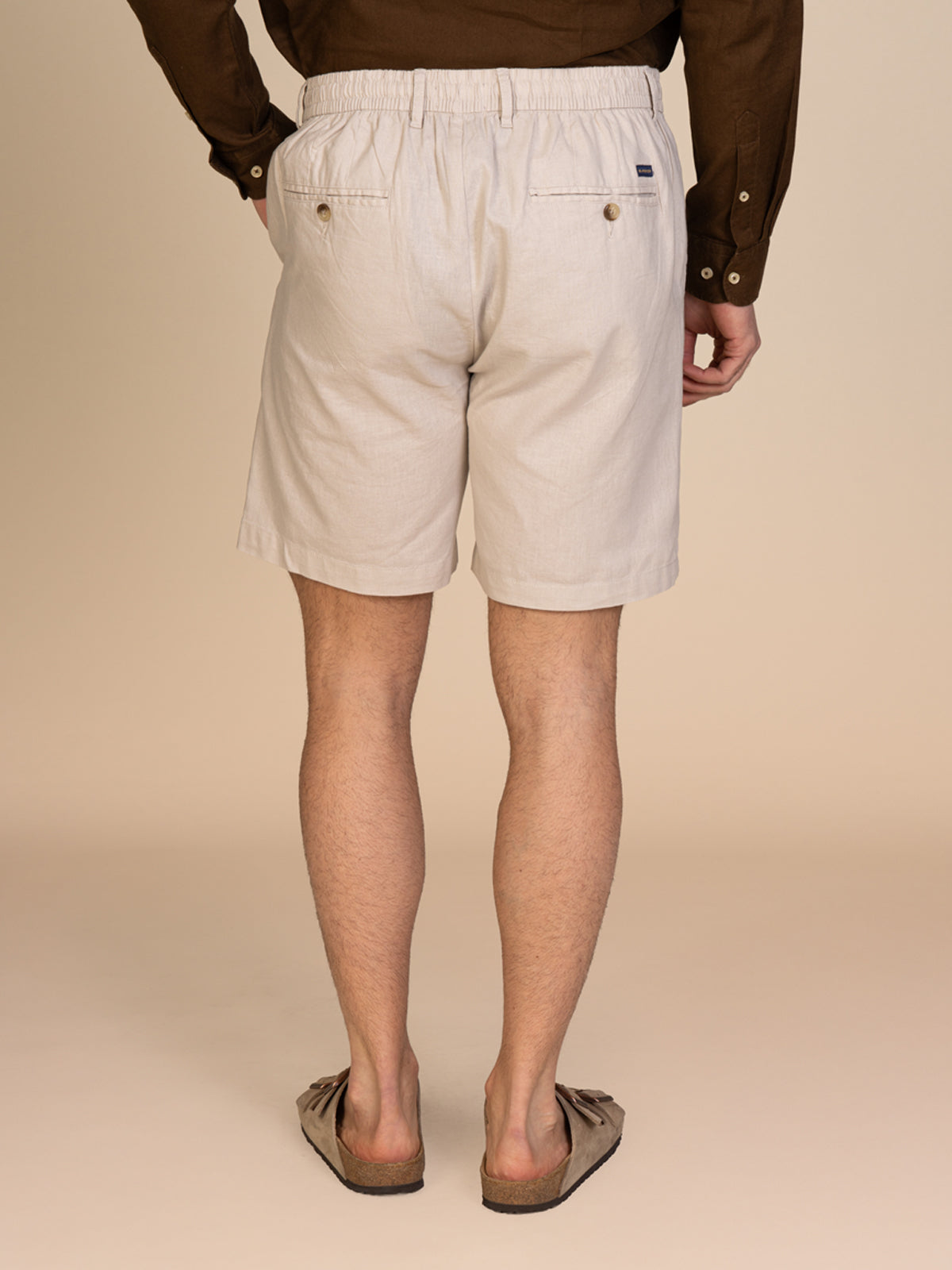 Bermuda misto lino|Colore:Beige