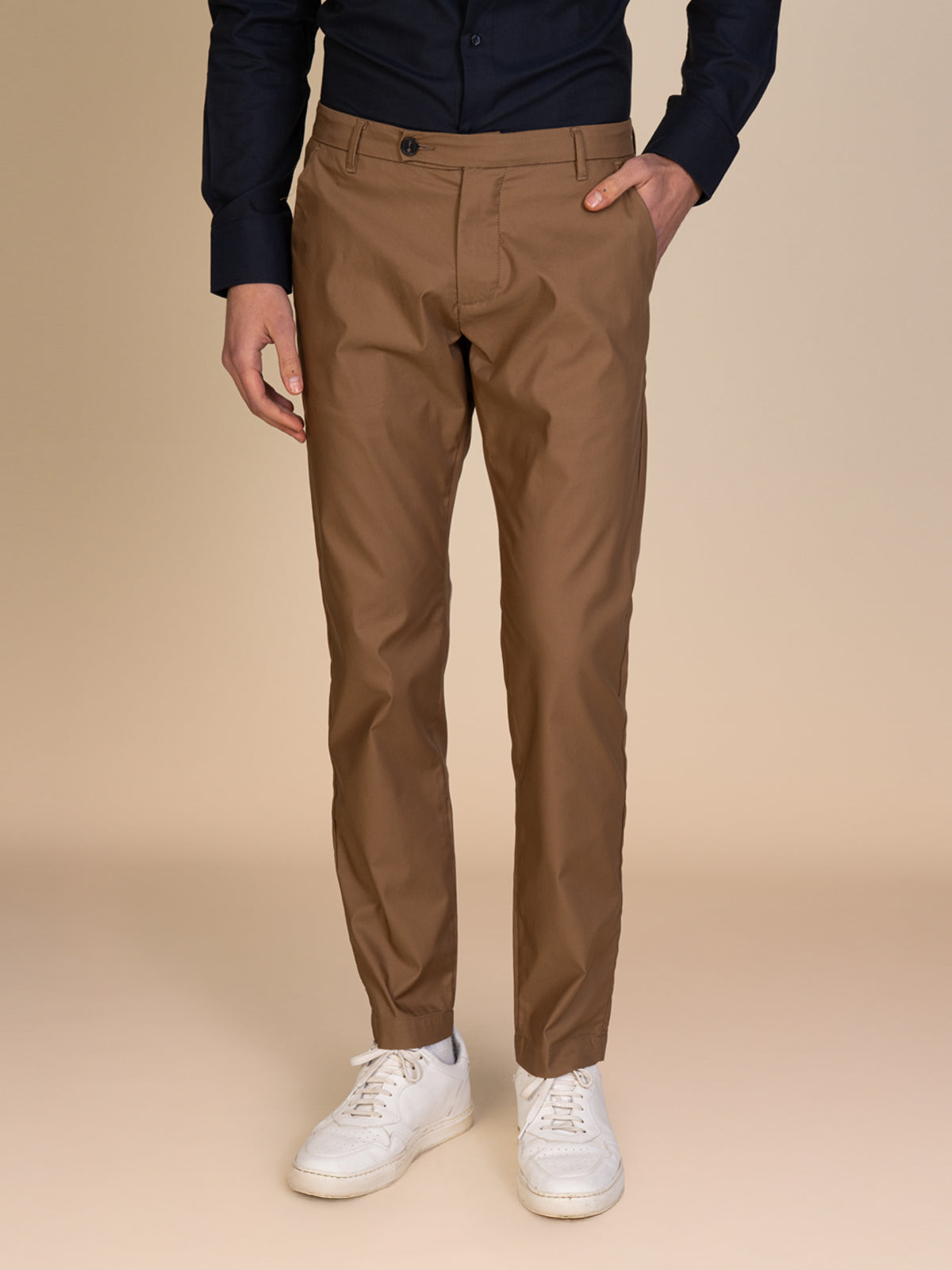 Pantaloni chino stretch|Colore:Beige