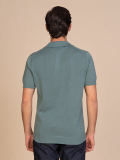 Polo maglia lavorazione frontale|Colore:Salvia