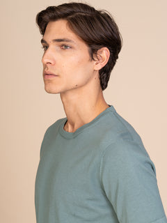 Maglia girocollo mezza manica|Colore:Salvia