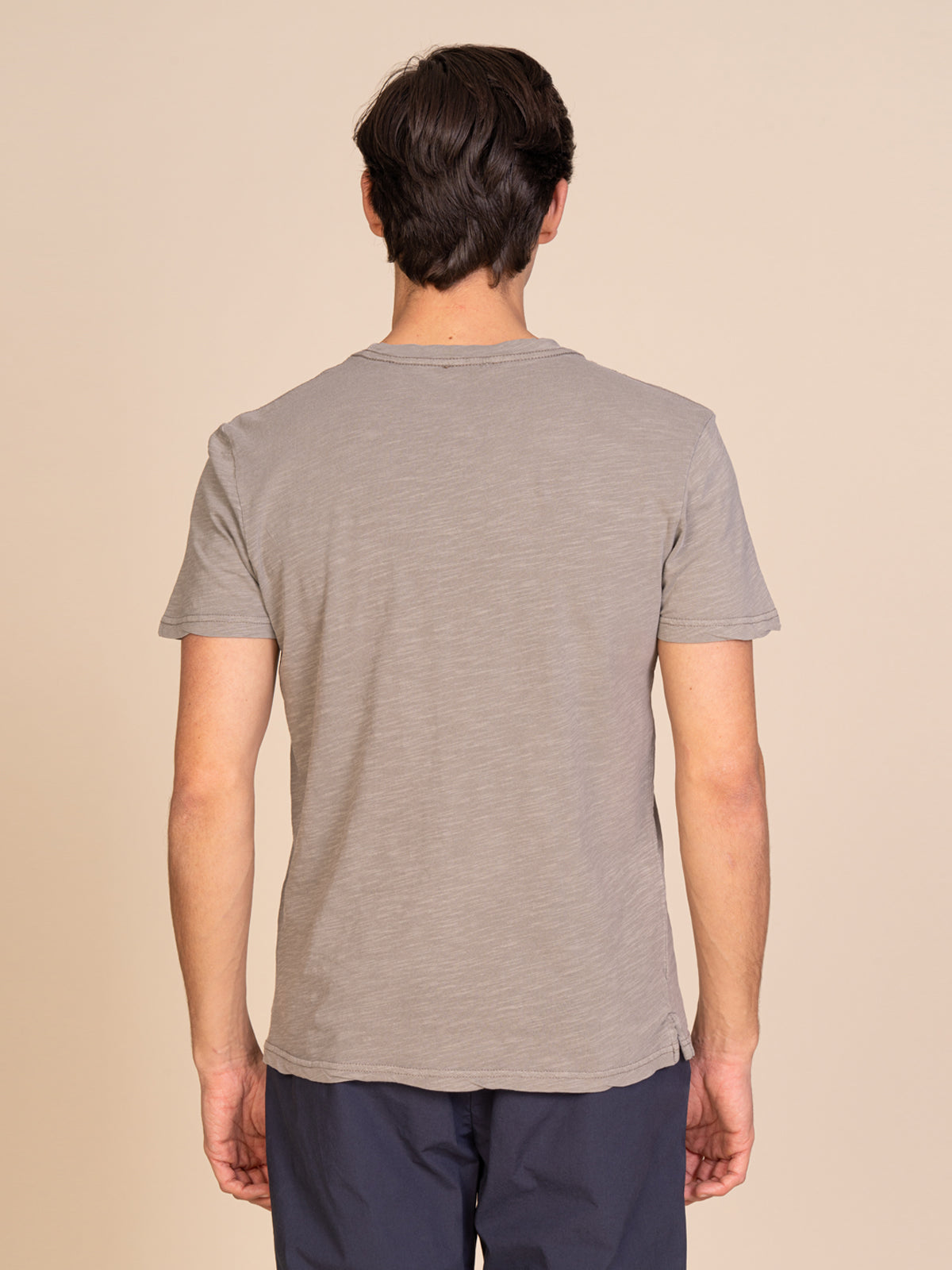 T-Shirt con taschino|Colore:Fango