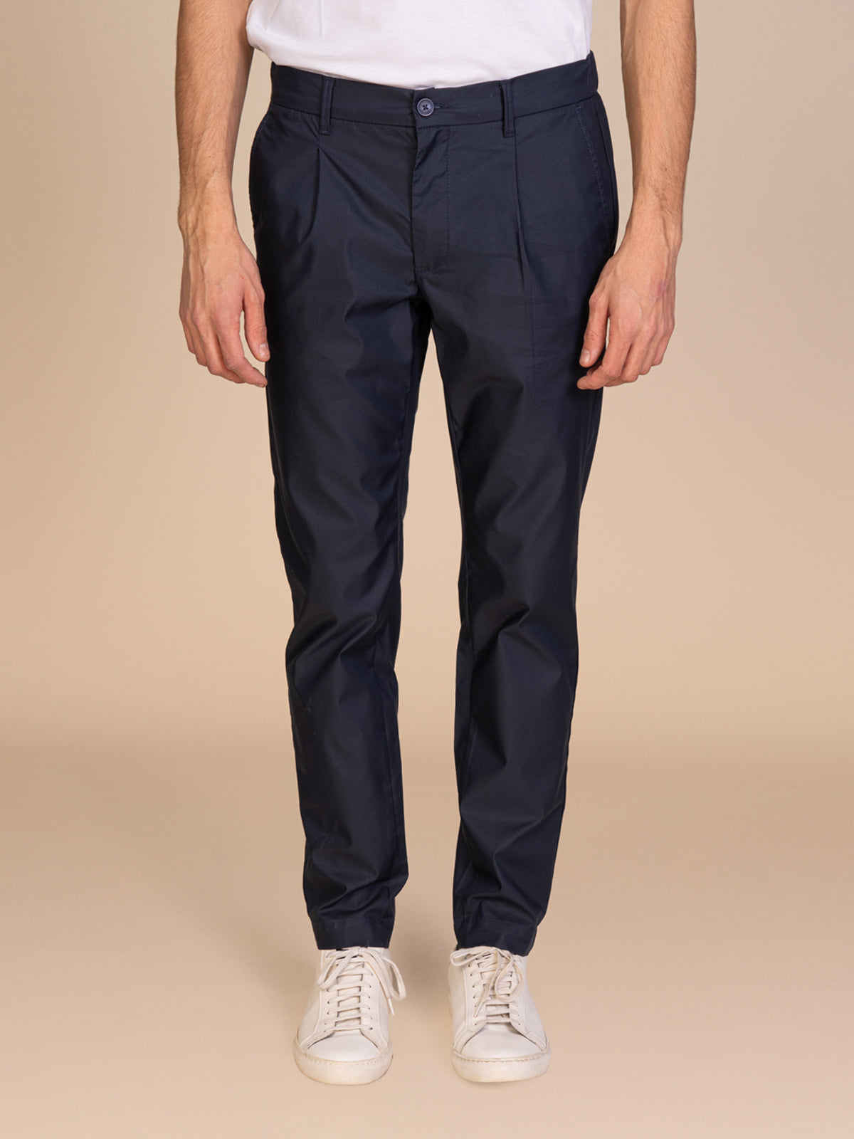 Pantaloni chino stretch|Colore:Navy