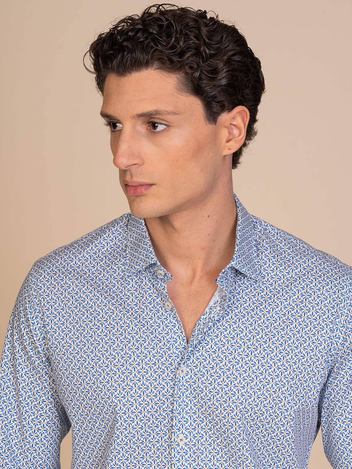 Camicia collo classico fantasia|Colore:Fantasia 1