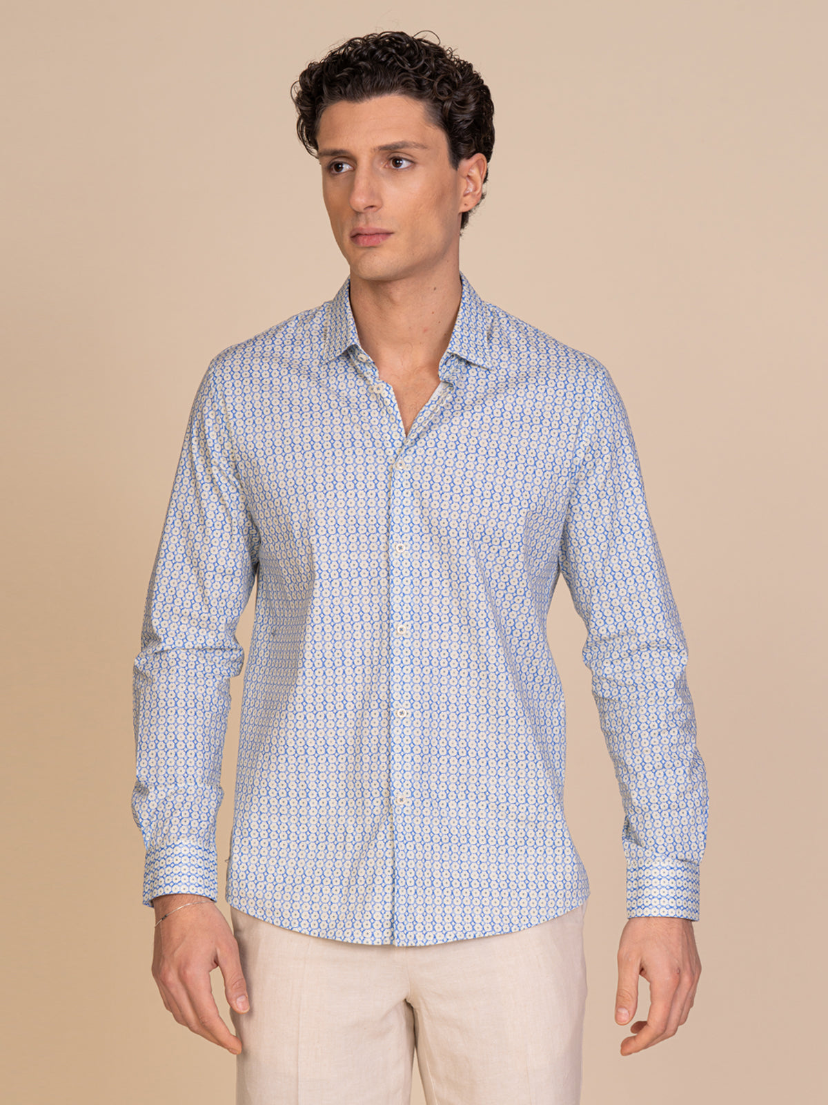 Camicia collo classico fantasia|Colore:Fantasia 3