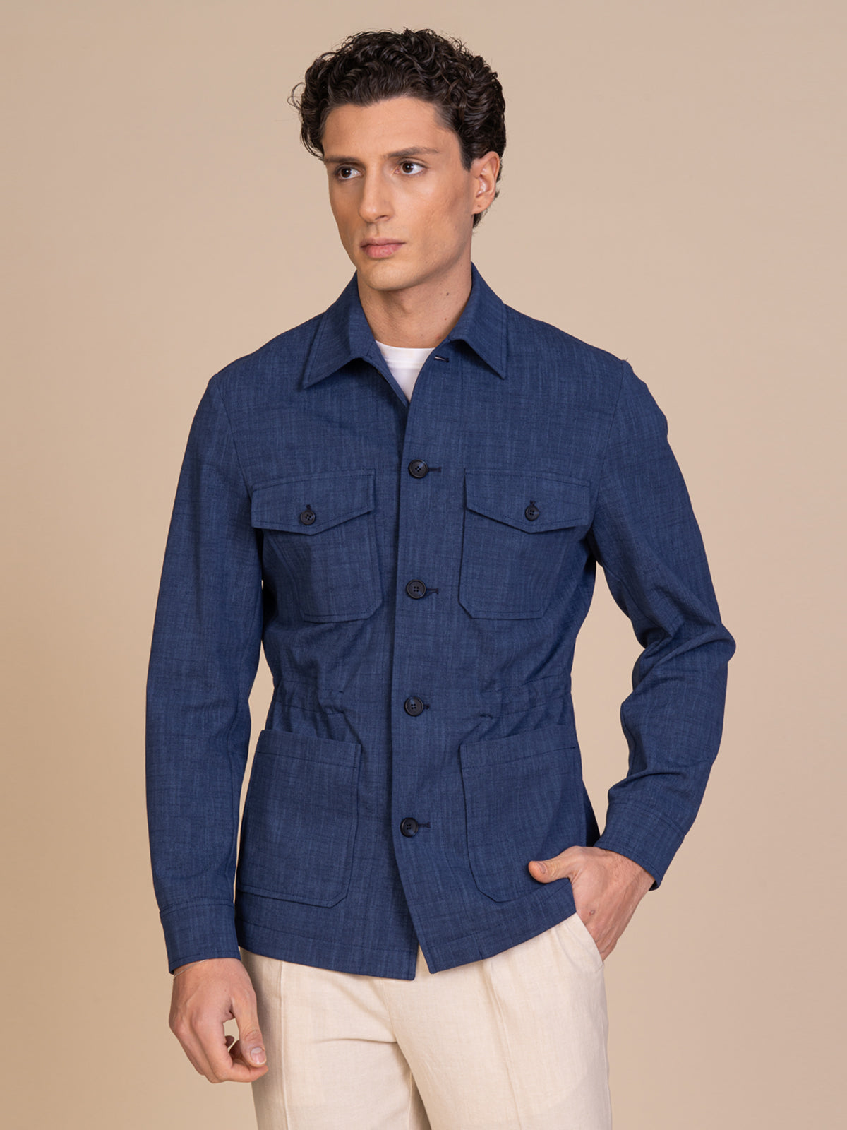 Giacca Safari|Colore:Blu