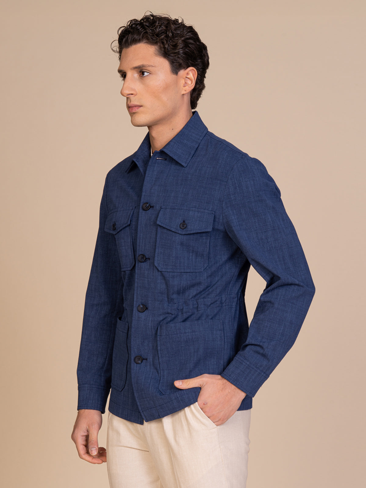 Giacca Safari|Colore:Blu