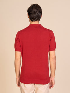 Polo maglia collo derby|Colore:Ciliegia
