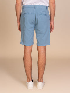Bermuda chino armaturato|Colore:Azzurro