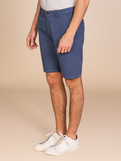 Bermuda chino armaturato|Colore:Blu