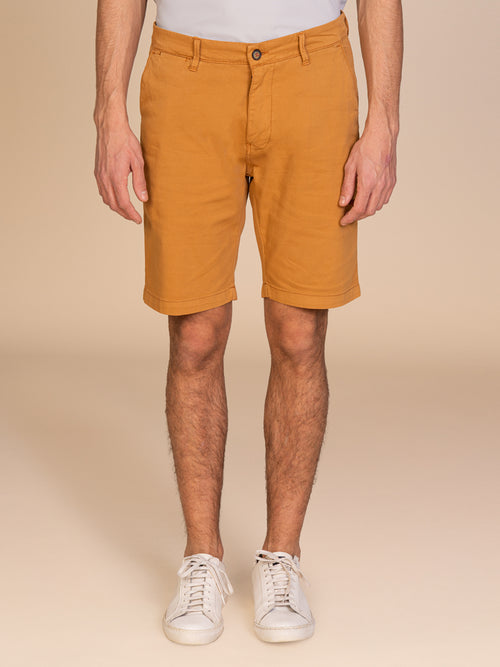 Bermuda chino armaturato|Colore:Ocra
