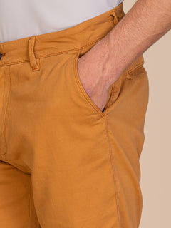 Bermuda chino armaturato|Colore:Ocra