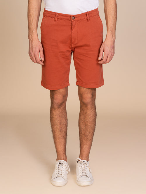 Bermuda chino armaturato|Colore:Ruggine