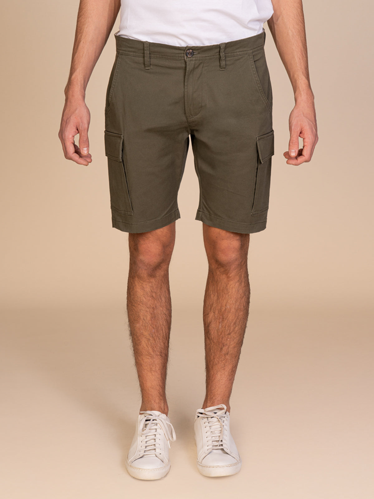 Bermuda con tasconi|Colore:Verde militare