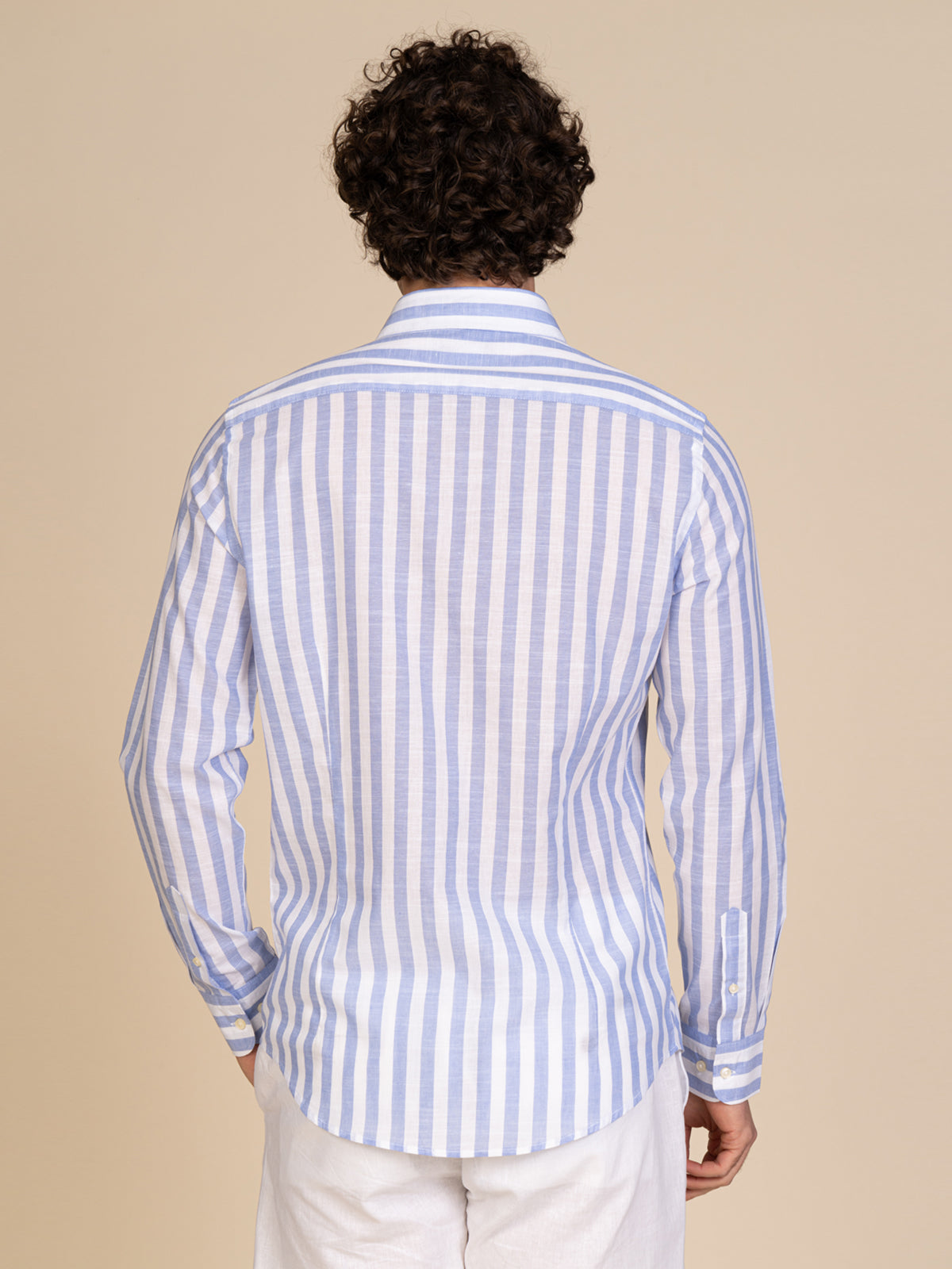 Camica a righe|Colore:Azzurro