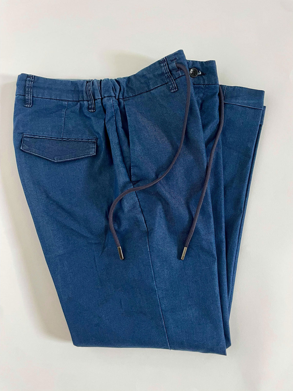 Pantaloni con laccio|Colore:Jeans