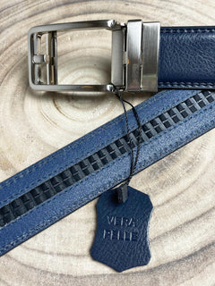 Cintura in pelle|Colore:Blu