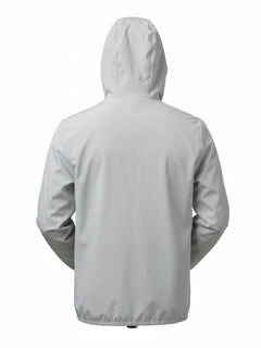 Giubbotto bomber in tessuto tecnico con cappuccio|Colore:Bianco