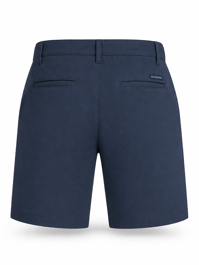 Bermuda in cotone stretch|Colore:Blu