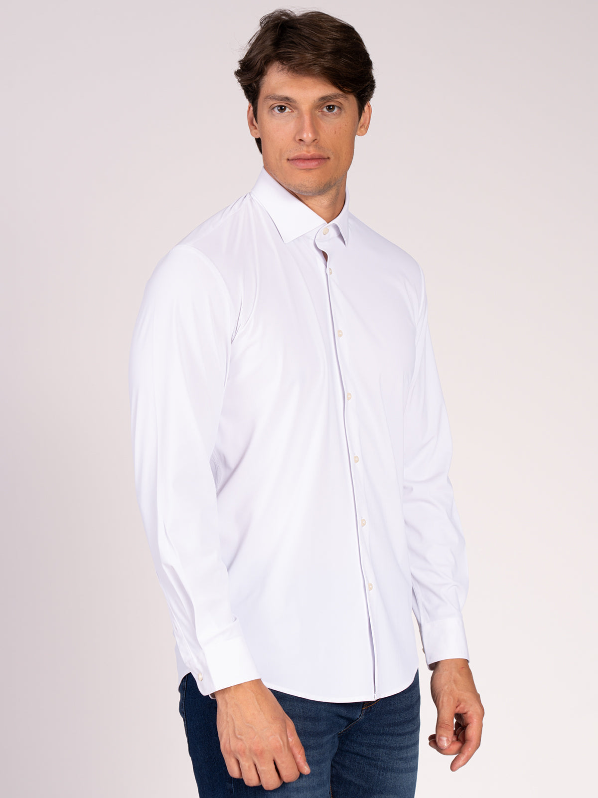 Camicia tessuto tecnico|Colore:Bianco
