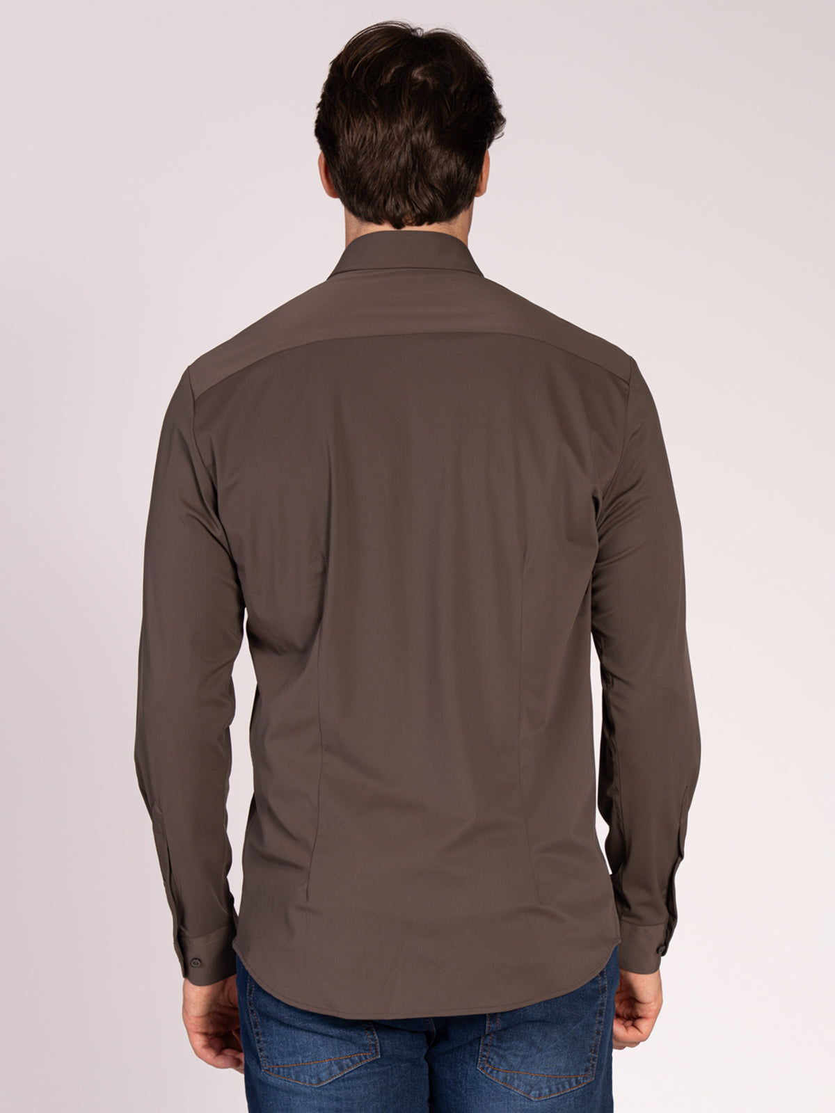 Camicia tessuto tecnico|Colore:Moro