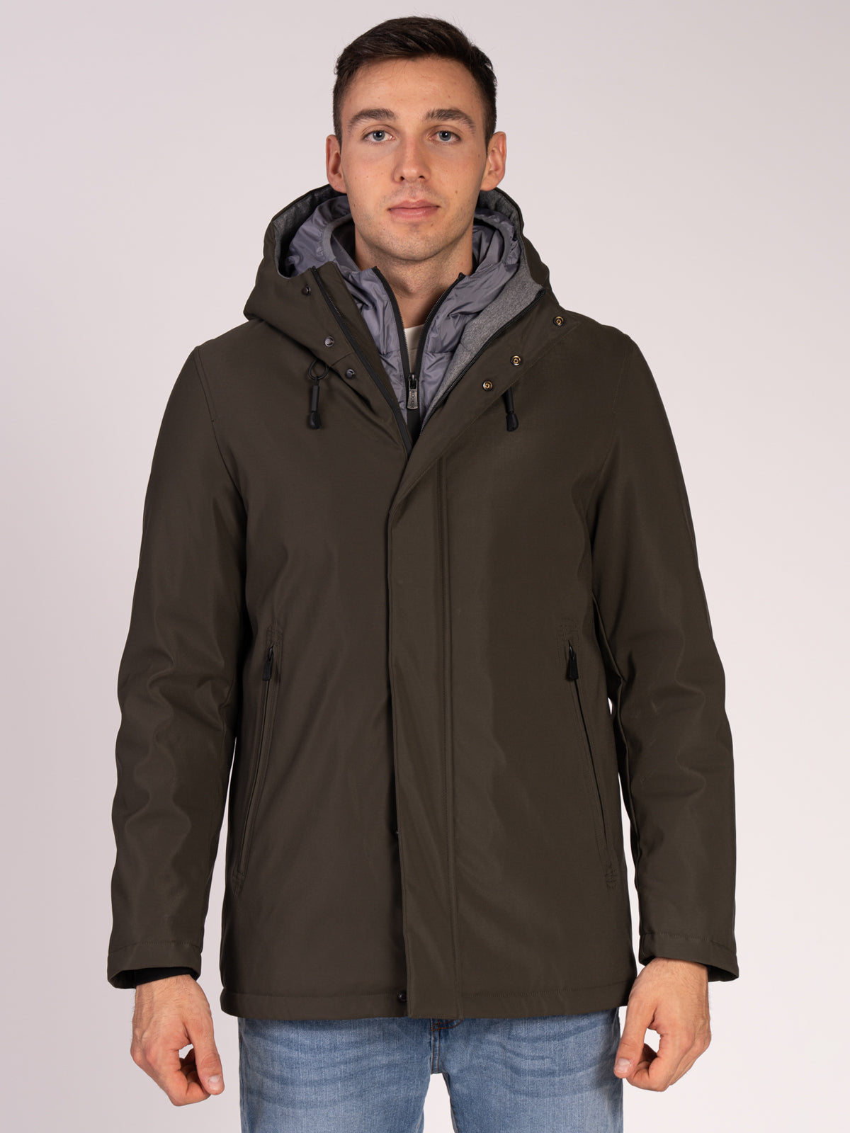 GIUBBOTTO LUNGO|Colore:Verde militare